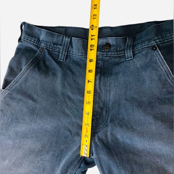 VTG 90s Y2K Patagonia Utility Workwear Pants L Blue Mens Straight 32 Waist jeans - Picture 9 of 13